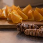 Jivita Ayurveda Retreat, slices of orange and turmeric root