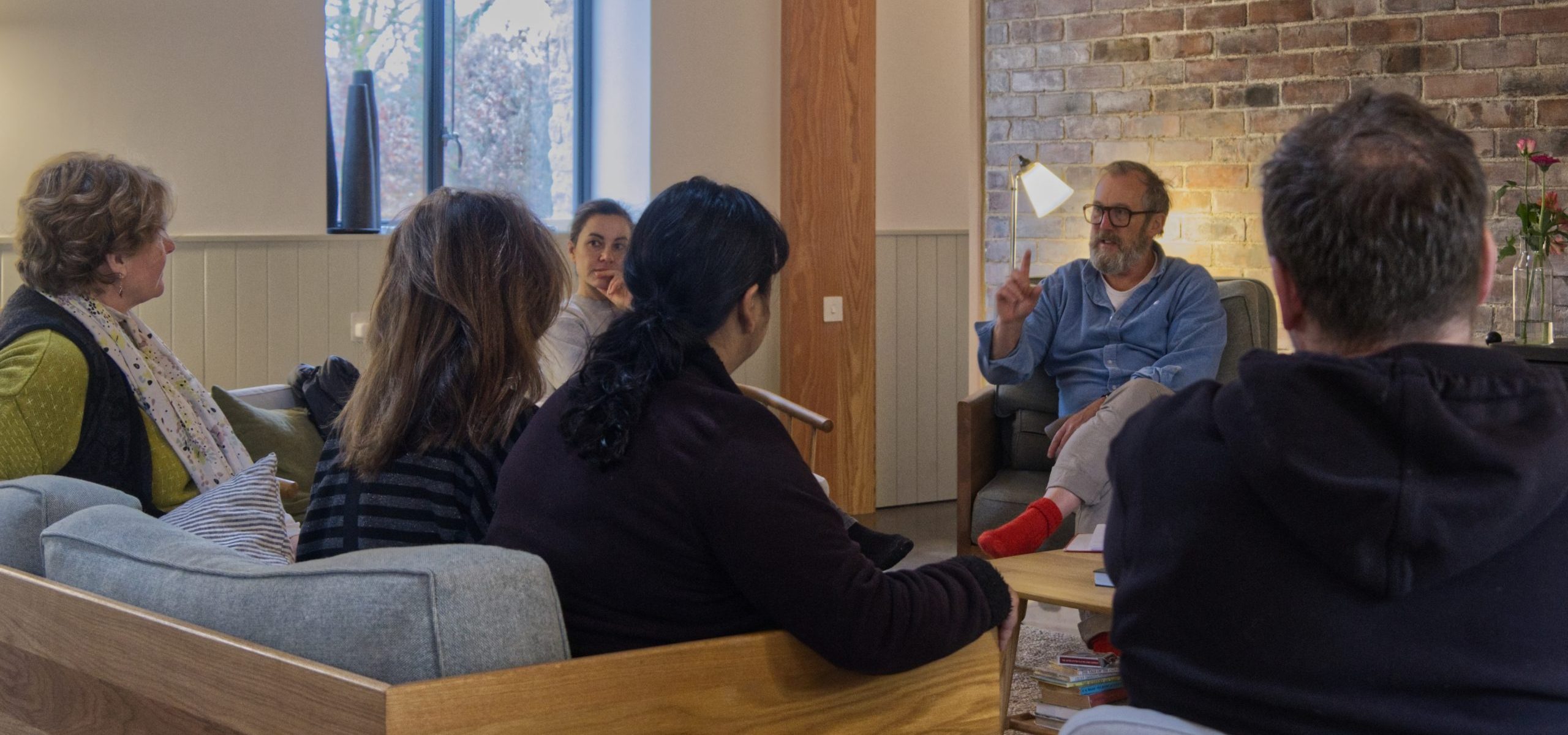 Mike Standish teaching Vedic meditation class